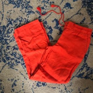 Orange pants from LOFT